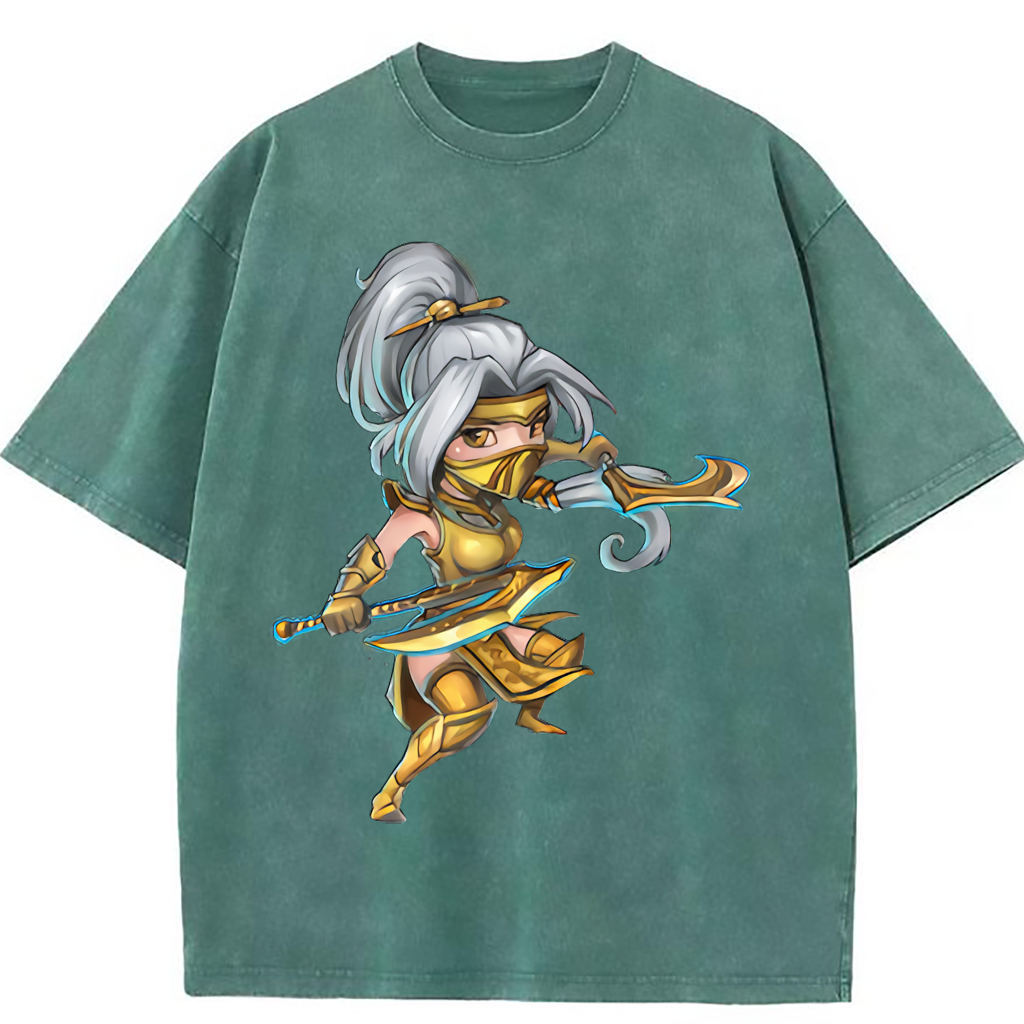（画像用） リーグ・オブ・レジェンド League of Legends LOL 綿100% ヴィンテージ風 半袖Tシャツ（フロントプリント）